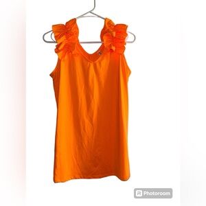 Women’s Neon orange zenana blouse size small